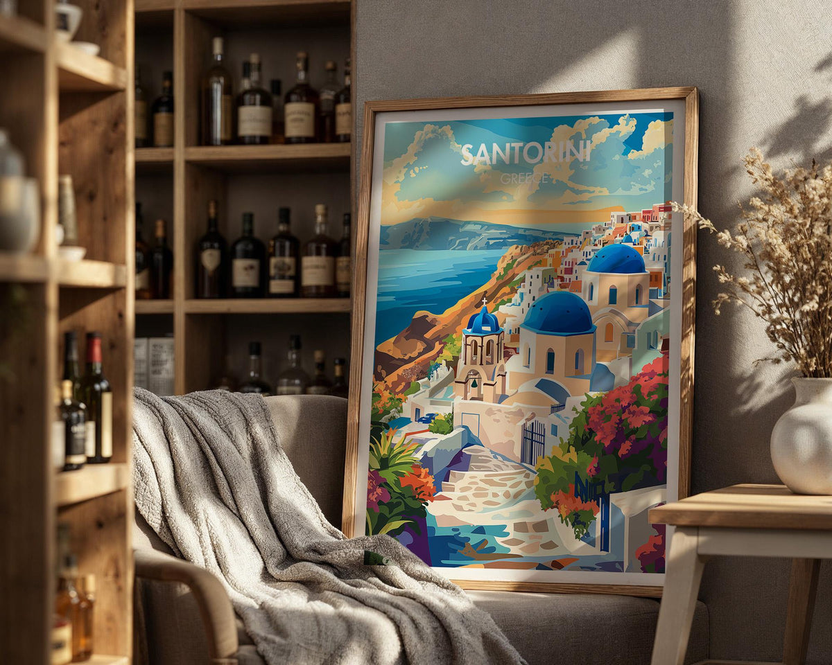 Santorini Poster - WanderWall