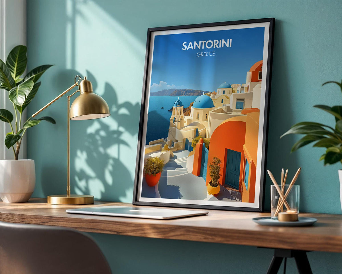 Santorini Poster - WanderWall
