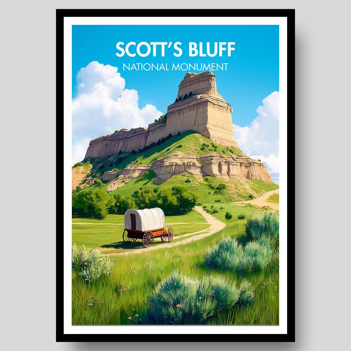 Scott's Bluff National Monument Poster - WanderWall
