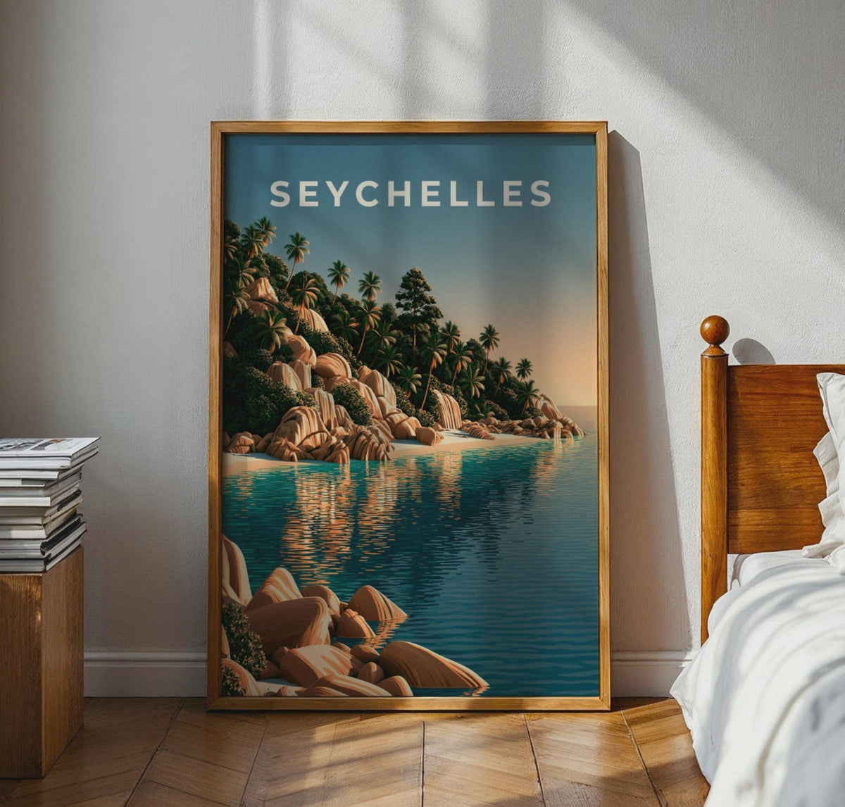Seychelles Tropical Landscape Poster - WanderWall