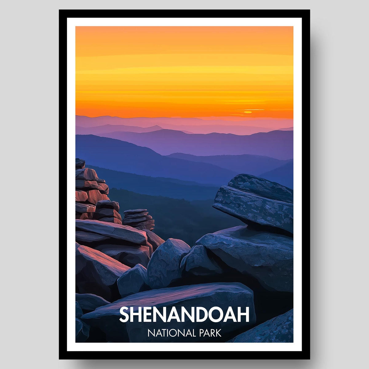 Shenandoah National Park Poster - WanderWall