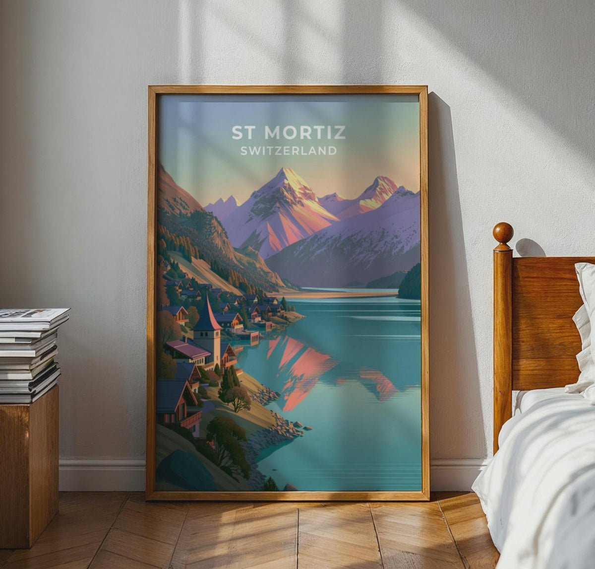 St Moritz Switzerland Travel Poster - WanderWall