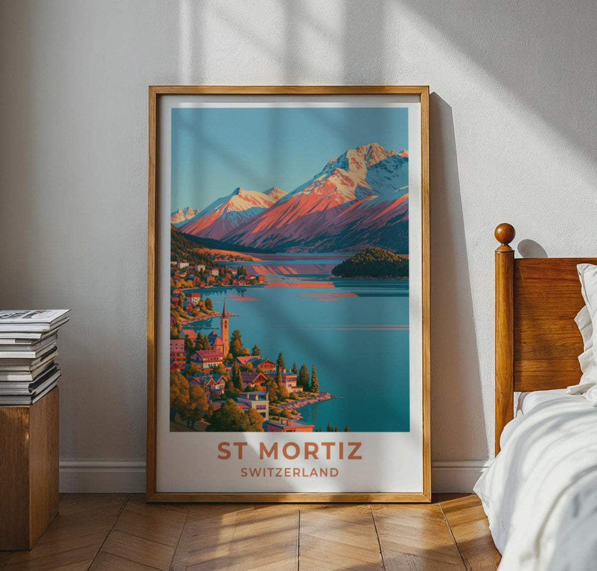 St Moritz Switzerland Travel Poster - WanderWall