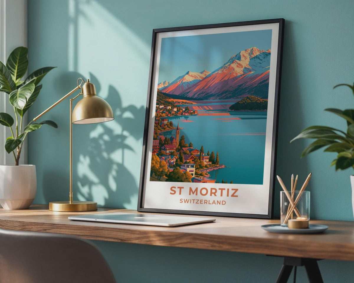 St Moritz Switzerland Travel Poster - WanderWall