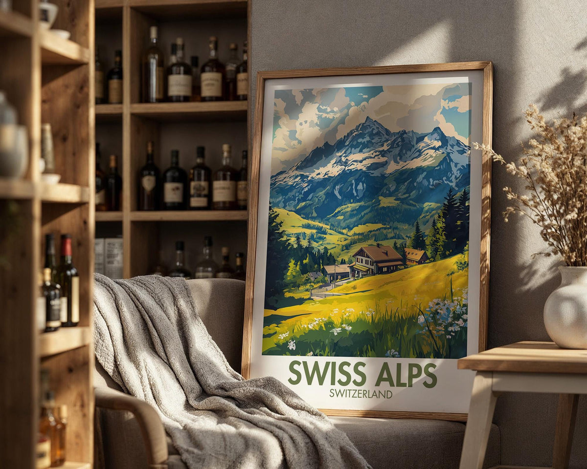 Swiss Alps Poster - WanderWall