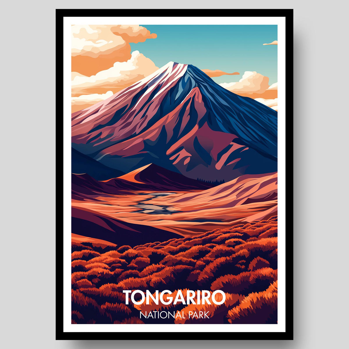 Tongariro National Park Poster - WanderWall