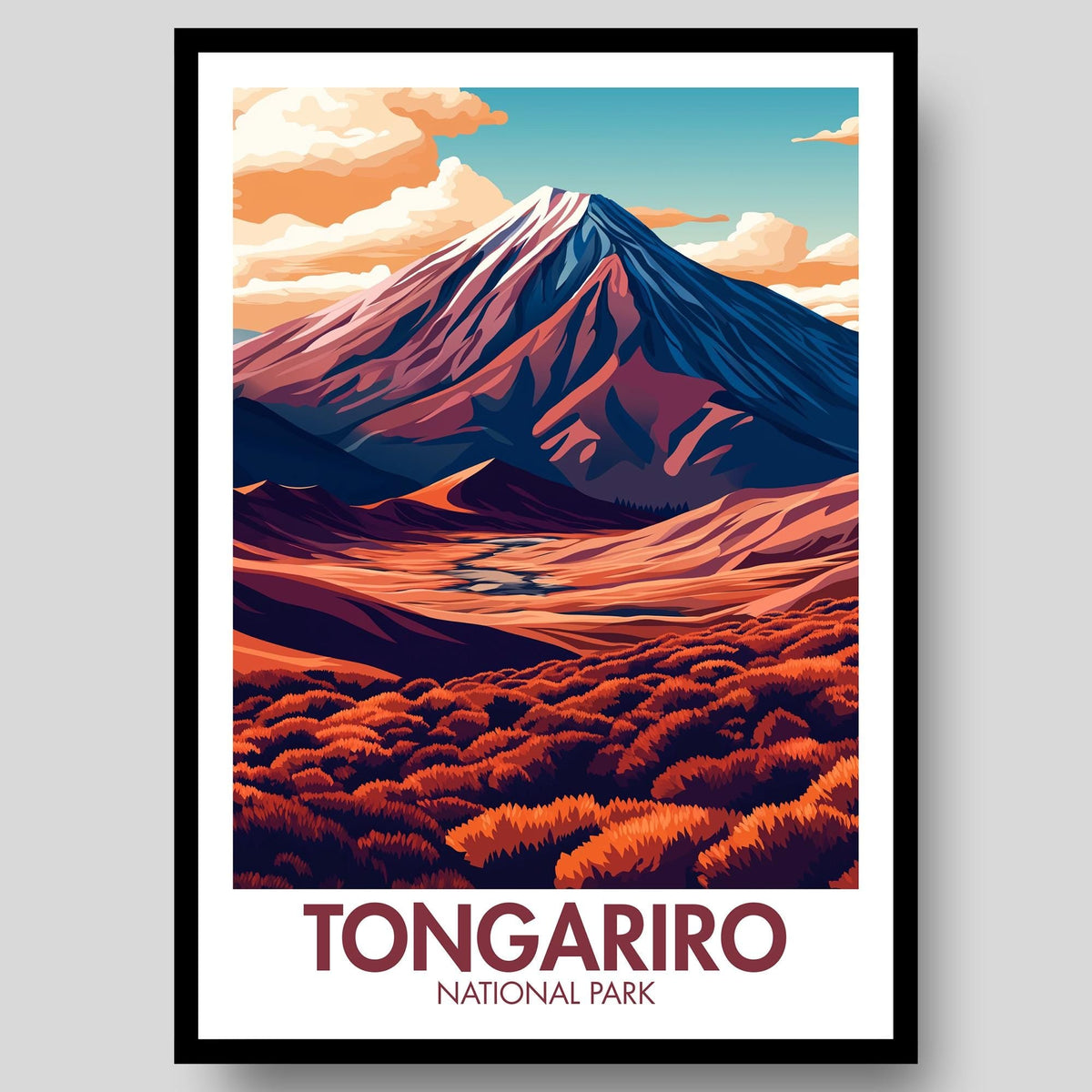 Tongariro National Park Poster - WanderWall