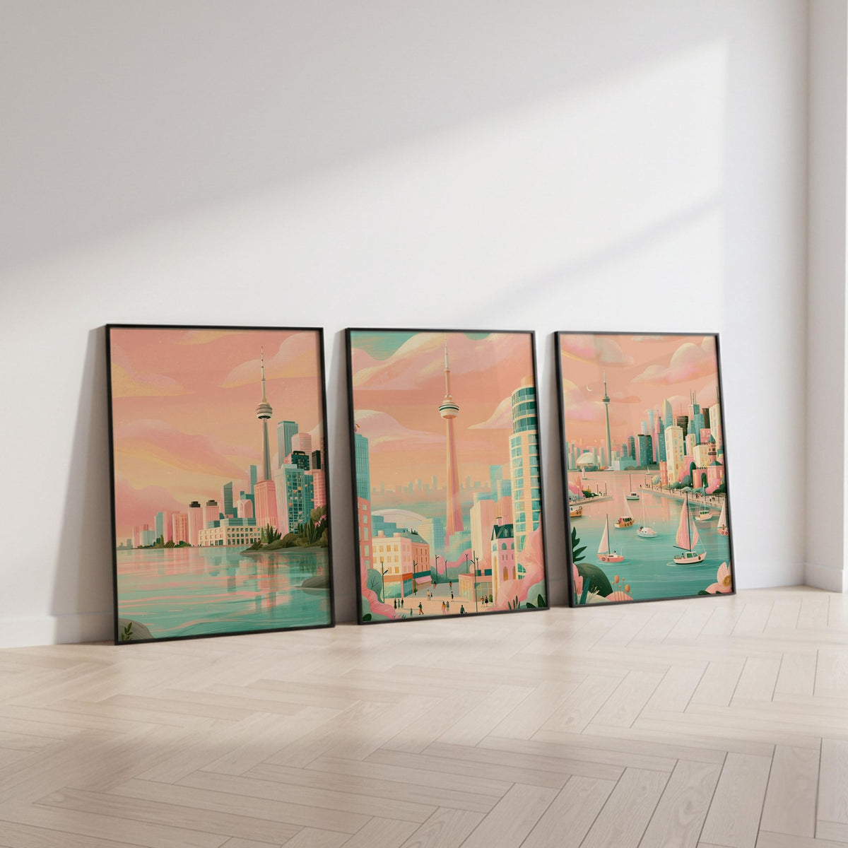 Toronto Set of 3 Posters | Toronto Gallery Wall Art - WanderWall