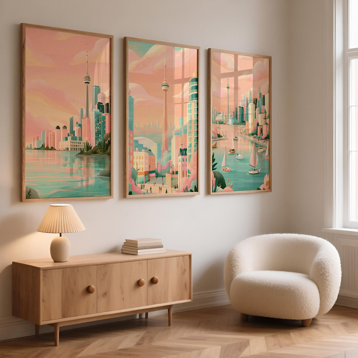 Toronto Set of 3 Posters | Toronto Gallery Wall Art - WanderWall