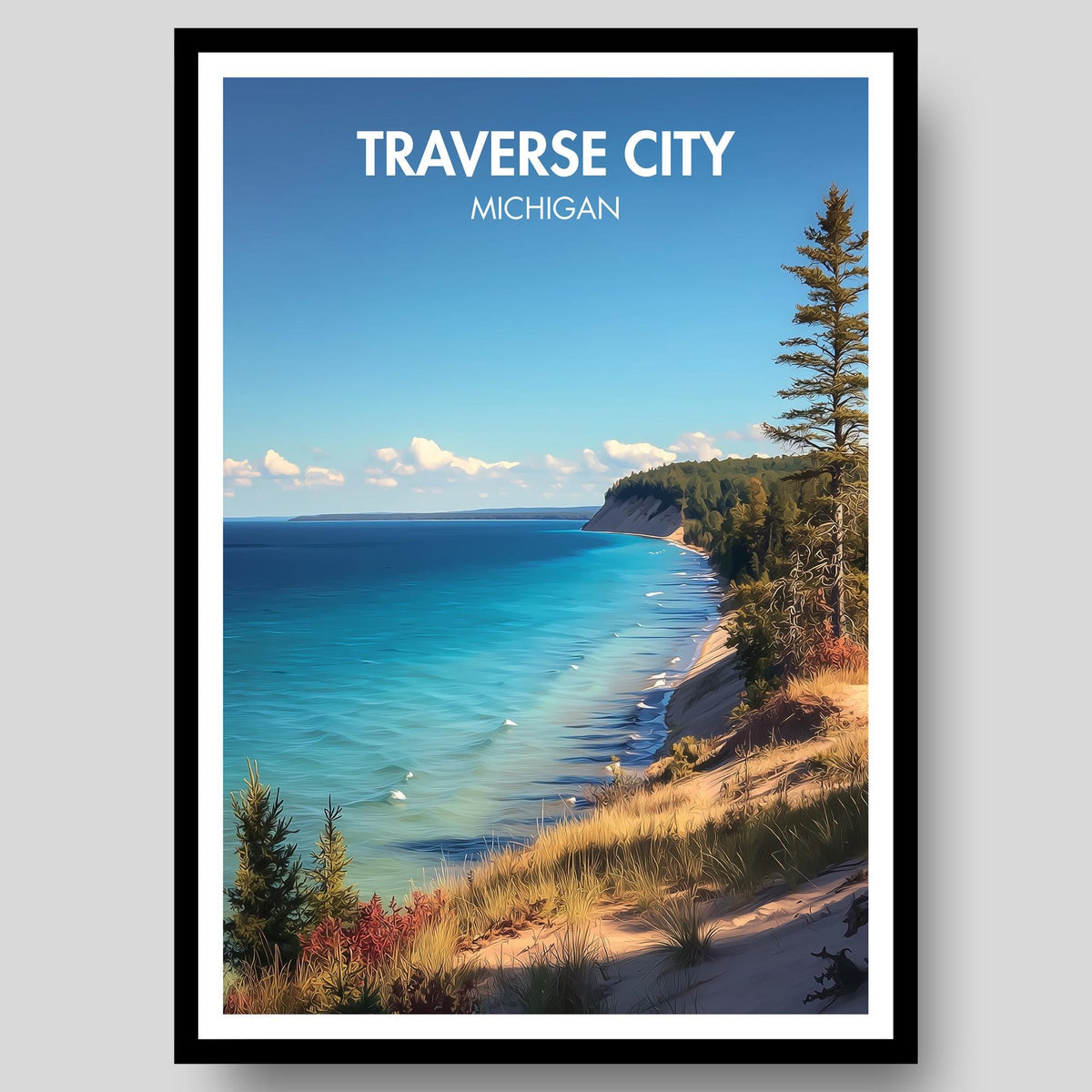 Traverse City Poster - WanderWall