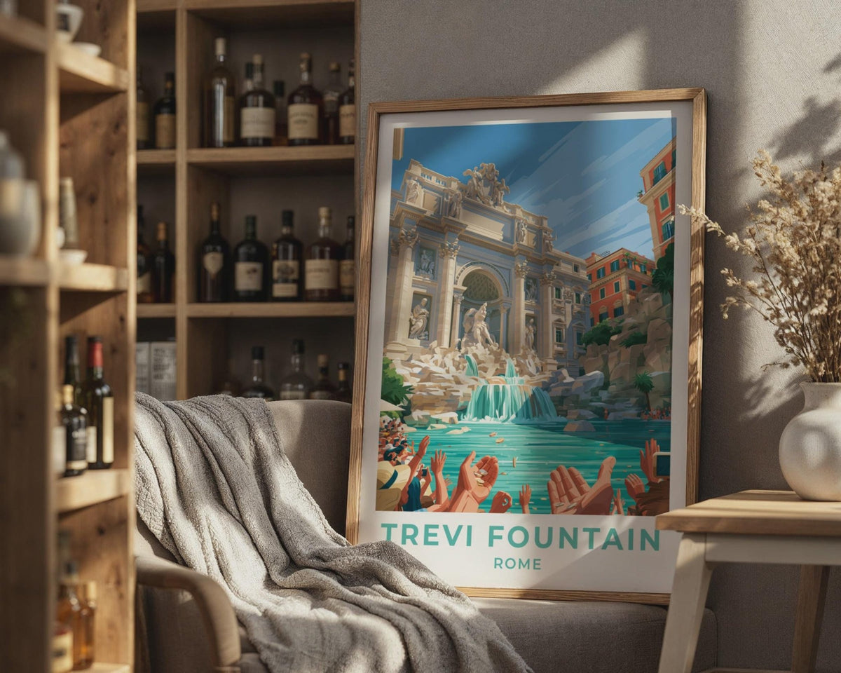 Trevi Fountain Poster - WanderWall