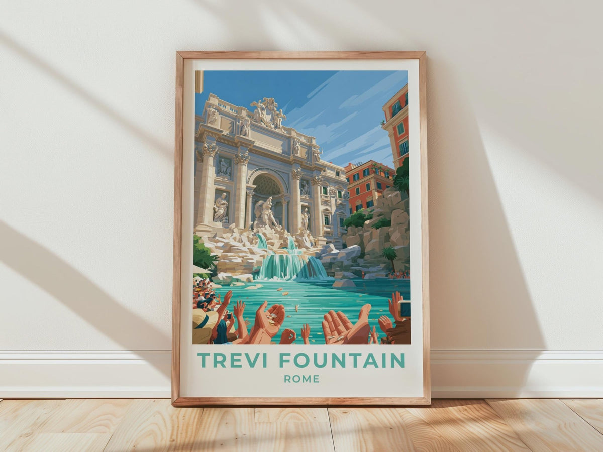 Trevi Fountain Poster - WanderWall