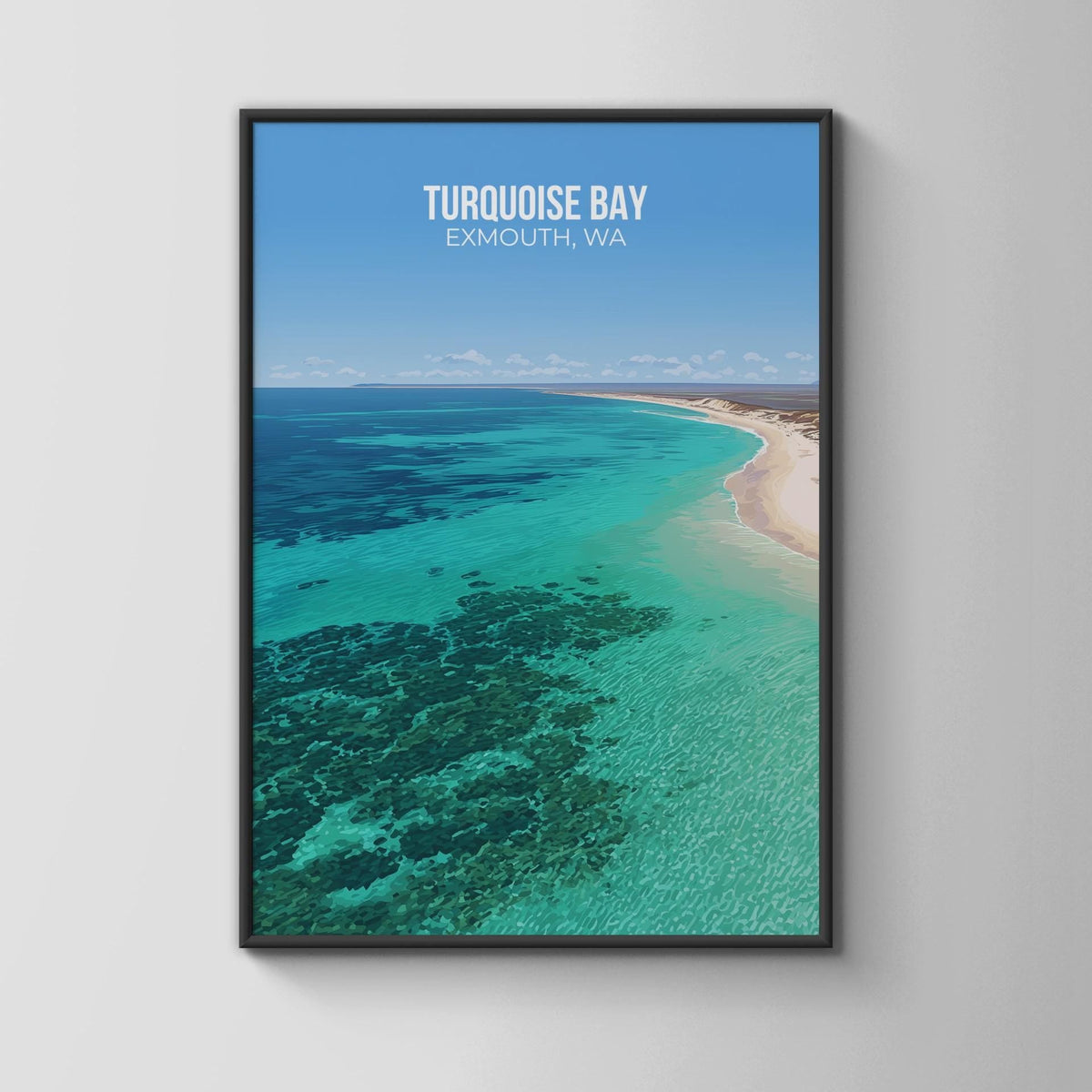 Turquoise Bay Exmouth Poster Coastal Art Print - WanderWall