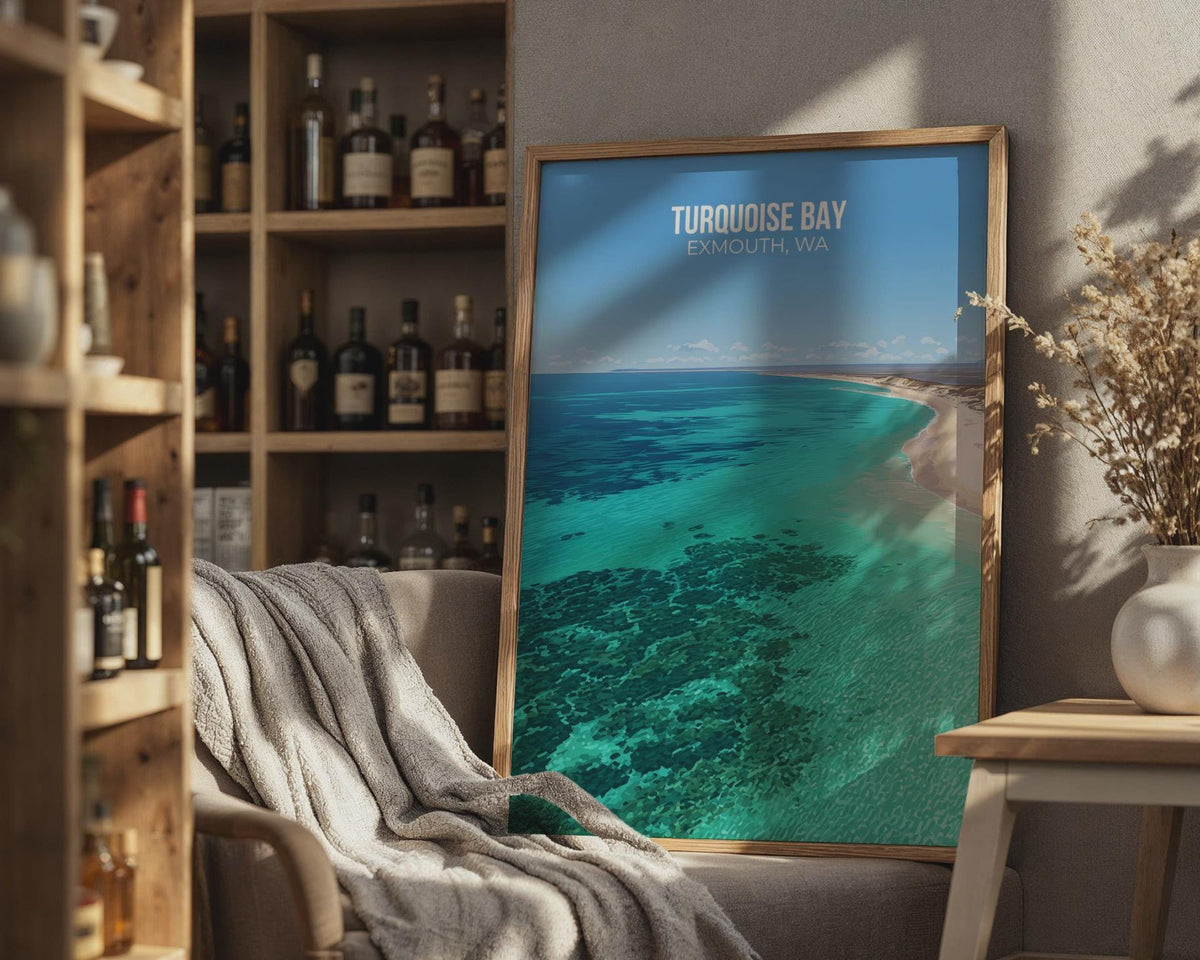 Turquoise Bay Exmouth Poster Coastal Art Print - WanderWall