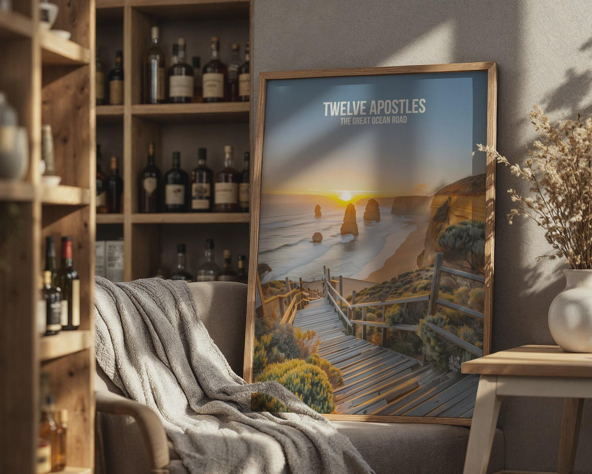 Twelve Apostles Wall Art Coastal Landscape Print - WanderWall