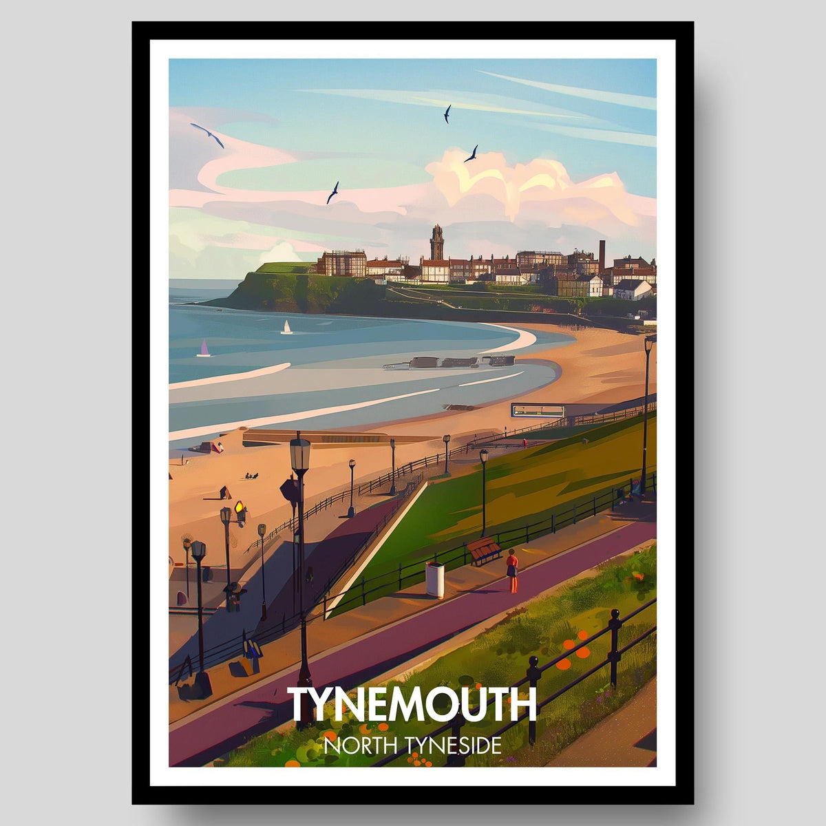 Tynemouth Poster - WanderWall