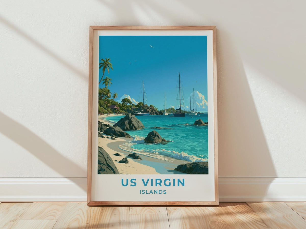 US Virgin Islands Poster - WanderWall