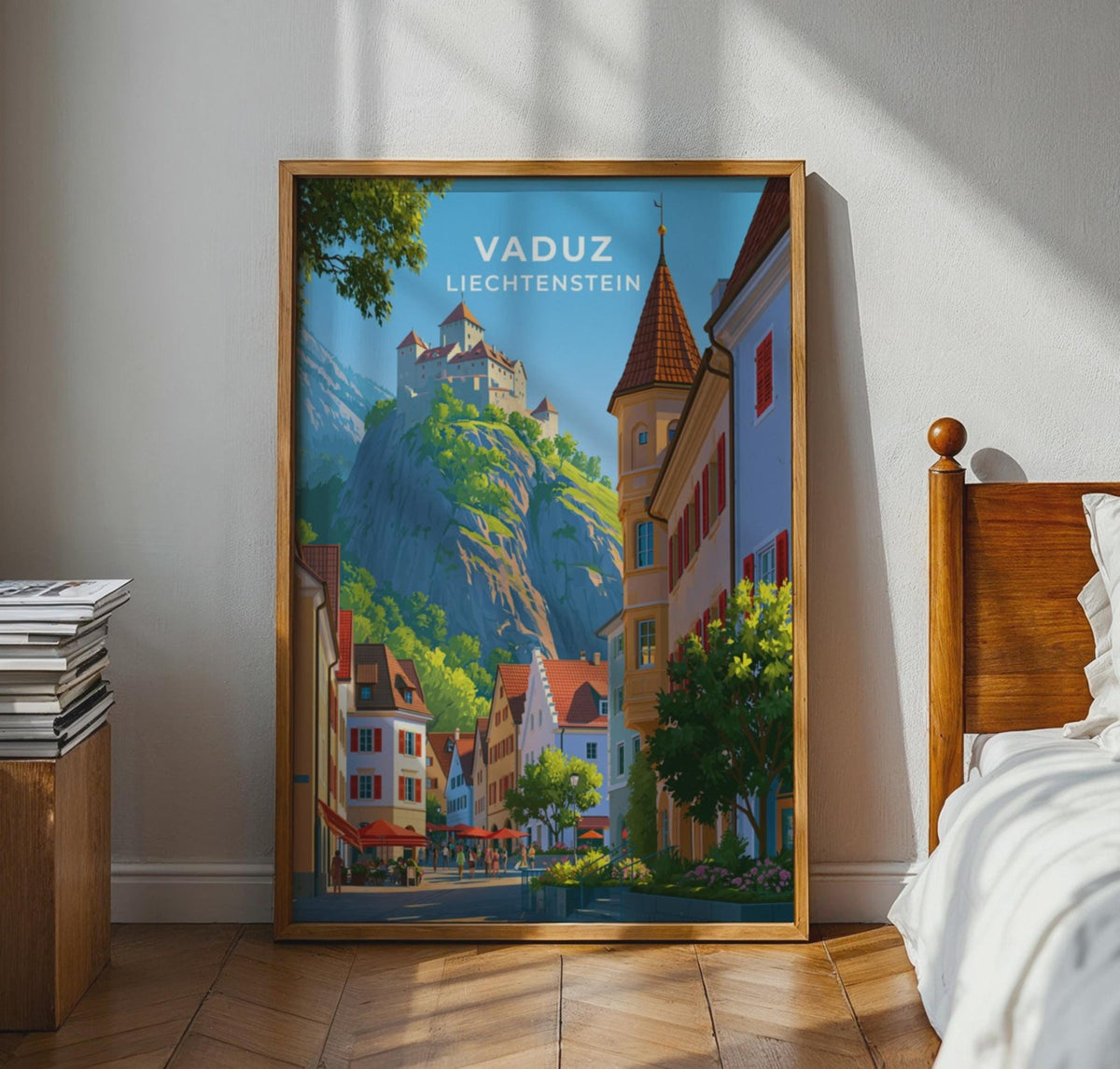Vaduz Liechtenstein Travel Poster - WanderWall