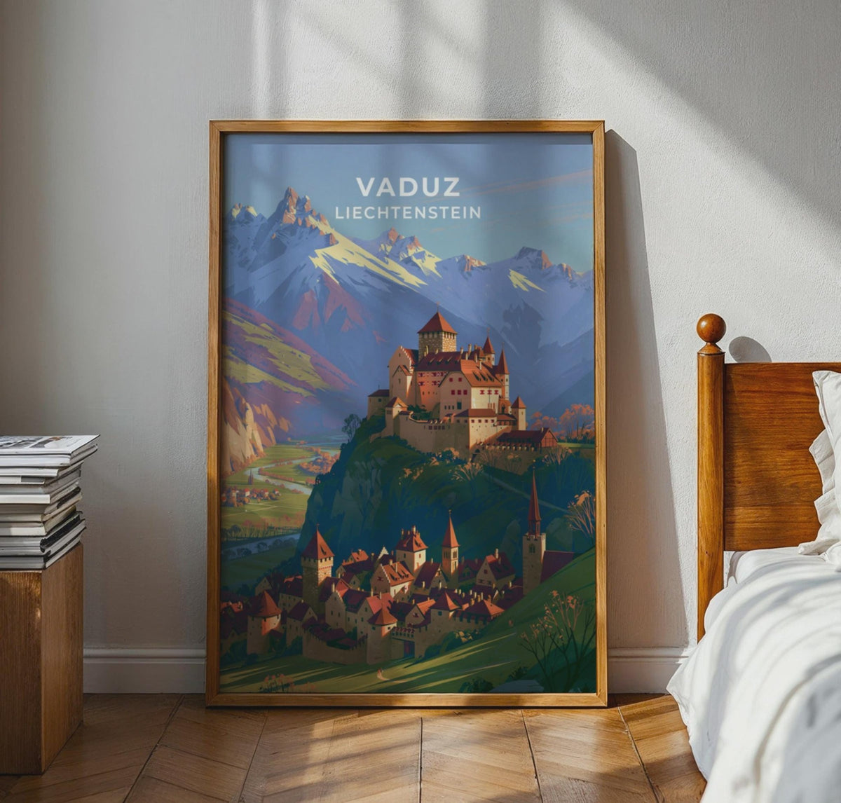 Vaduz Liechtenstein Travel Poster - WanderWall