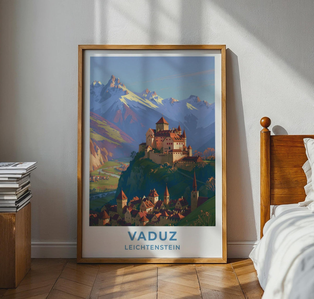 Vaduz Liechtenstein Travel Poster - WanderWall
