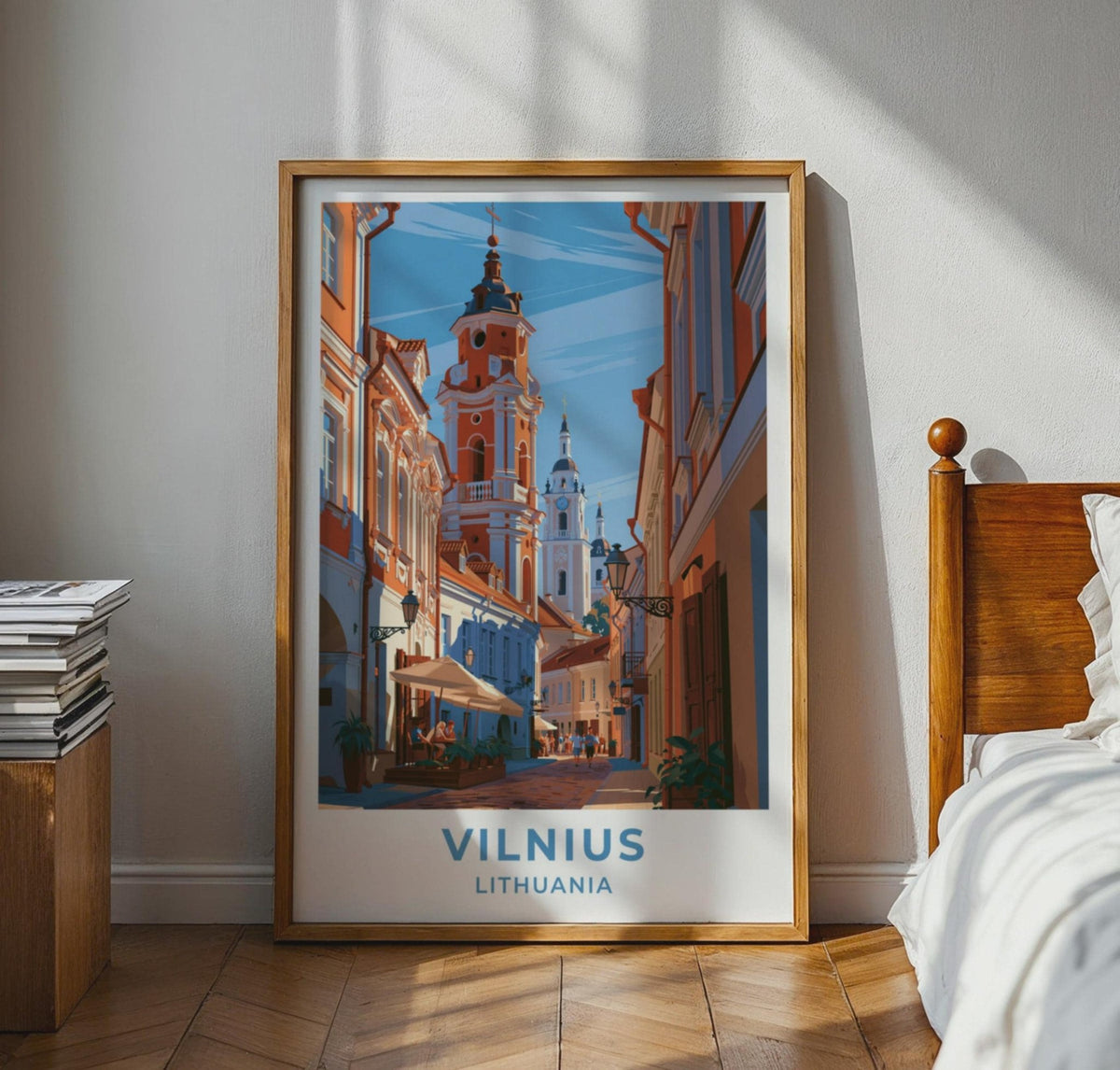 Vilnius Lithuania Travel Poster - WanderWall