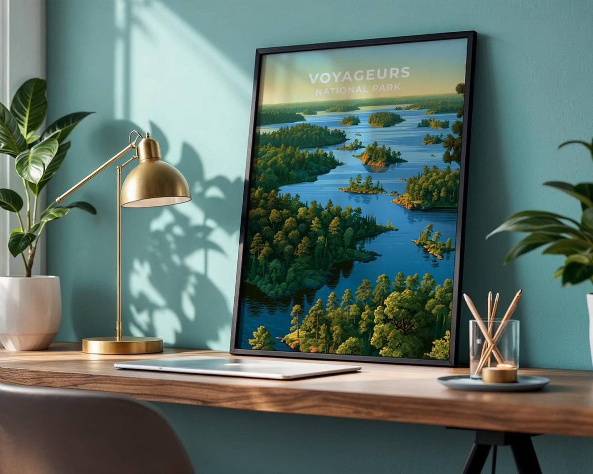 Voyageurs National Park Minnesota Travel Poster - WanderWall