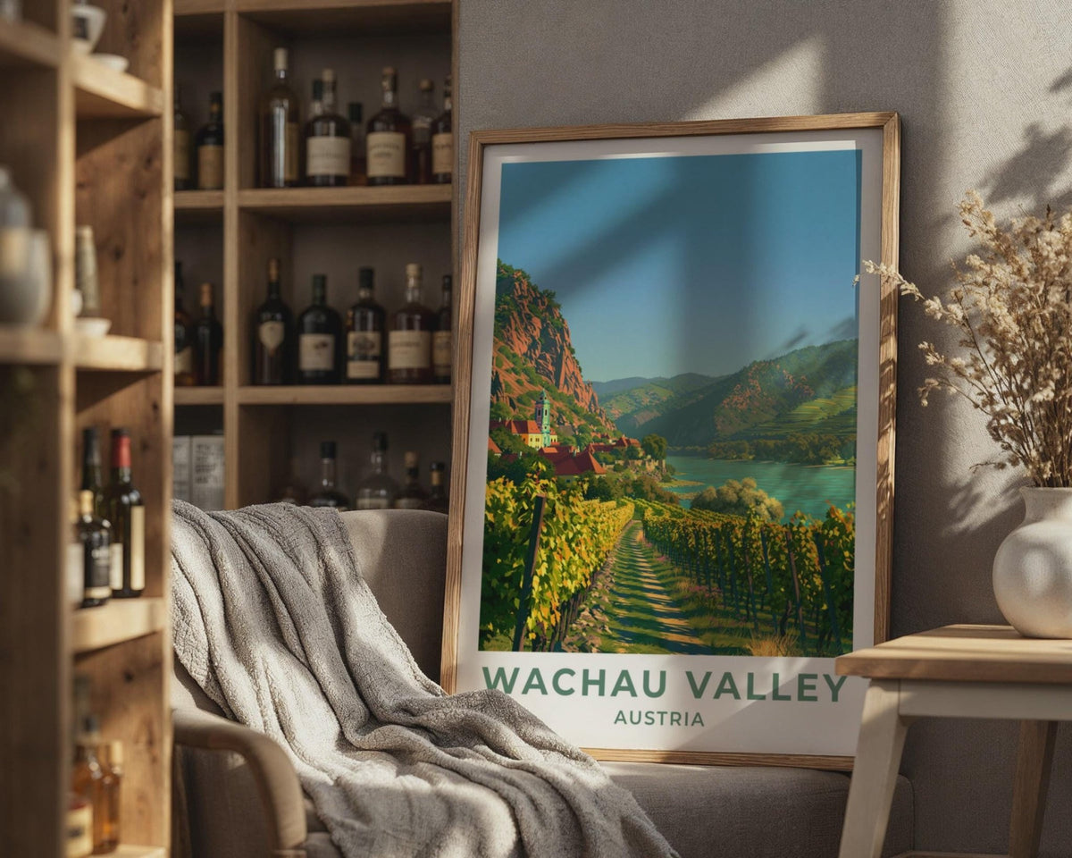 Wachau Valley Austria Travel Poster - WanderWall