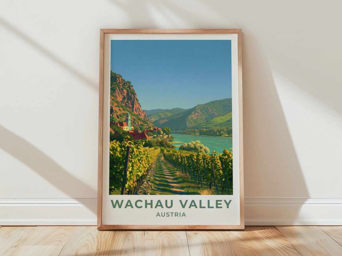 Wachau Valley Austria Travel Poster - WanderWall