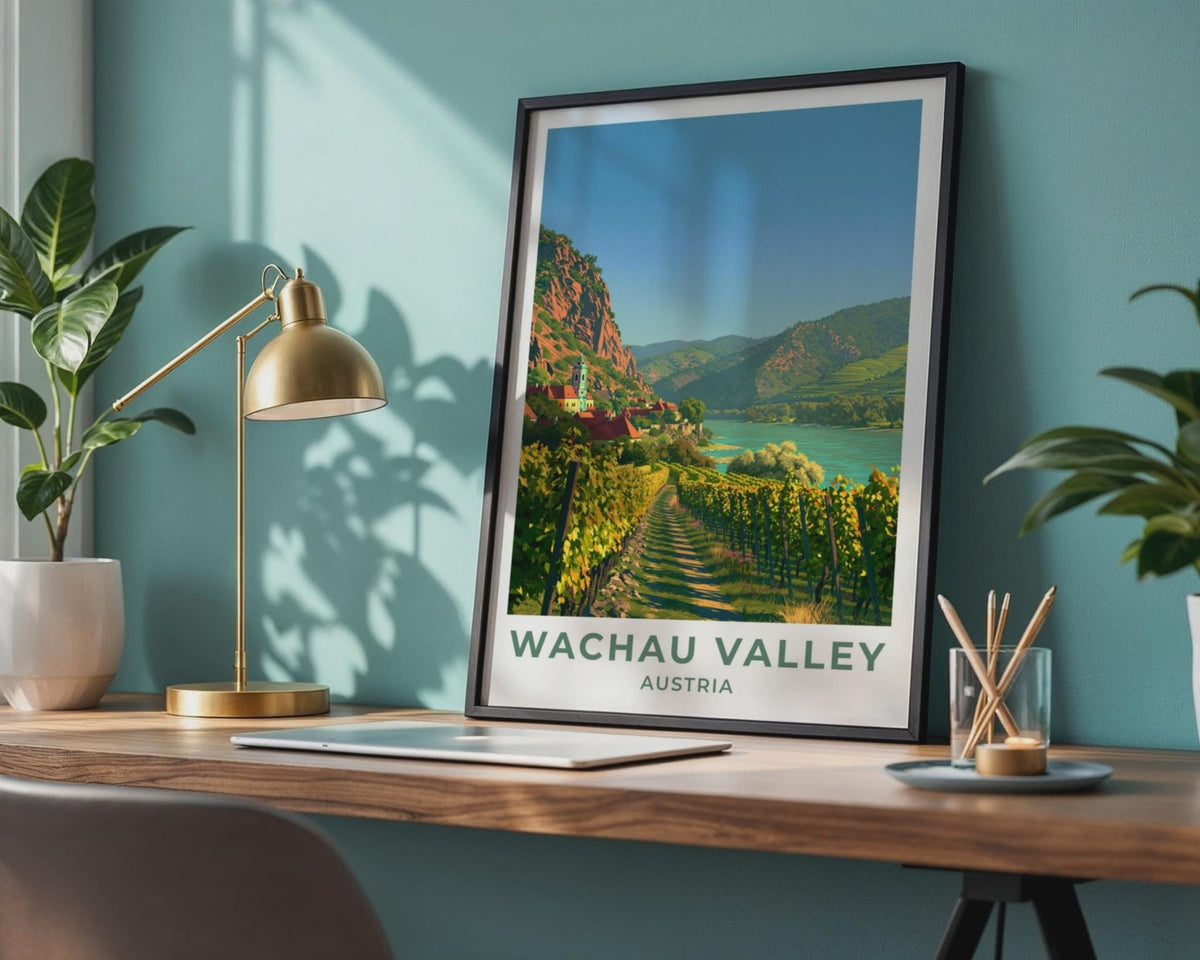 Wachau Valley Austria Travel Poster - WanderWall