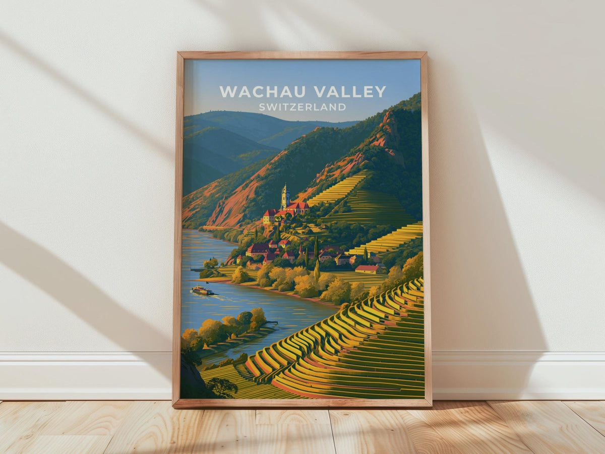 Wachau Valley Austria Travel Poster - WanderWall
