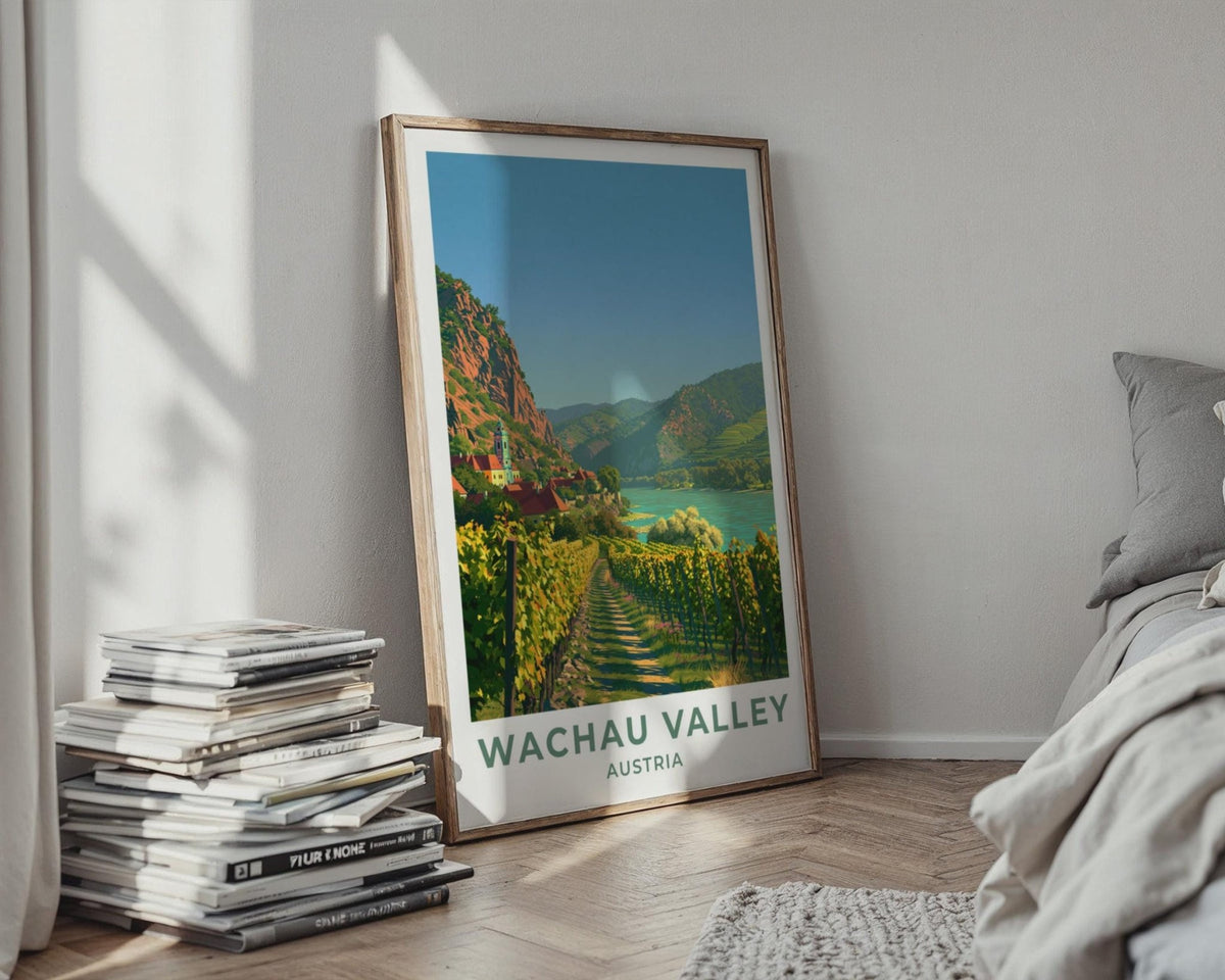 Wachau Valley Austria Travel Poster - WanderWall