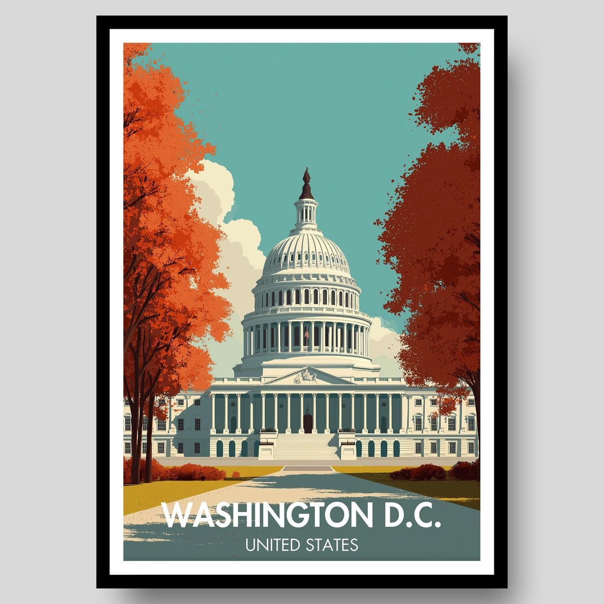 Washington D.C. Poster - WanderWall