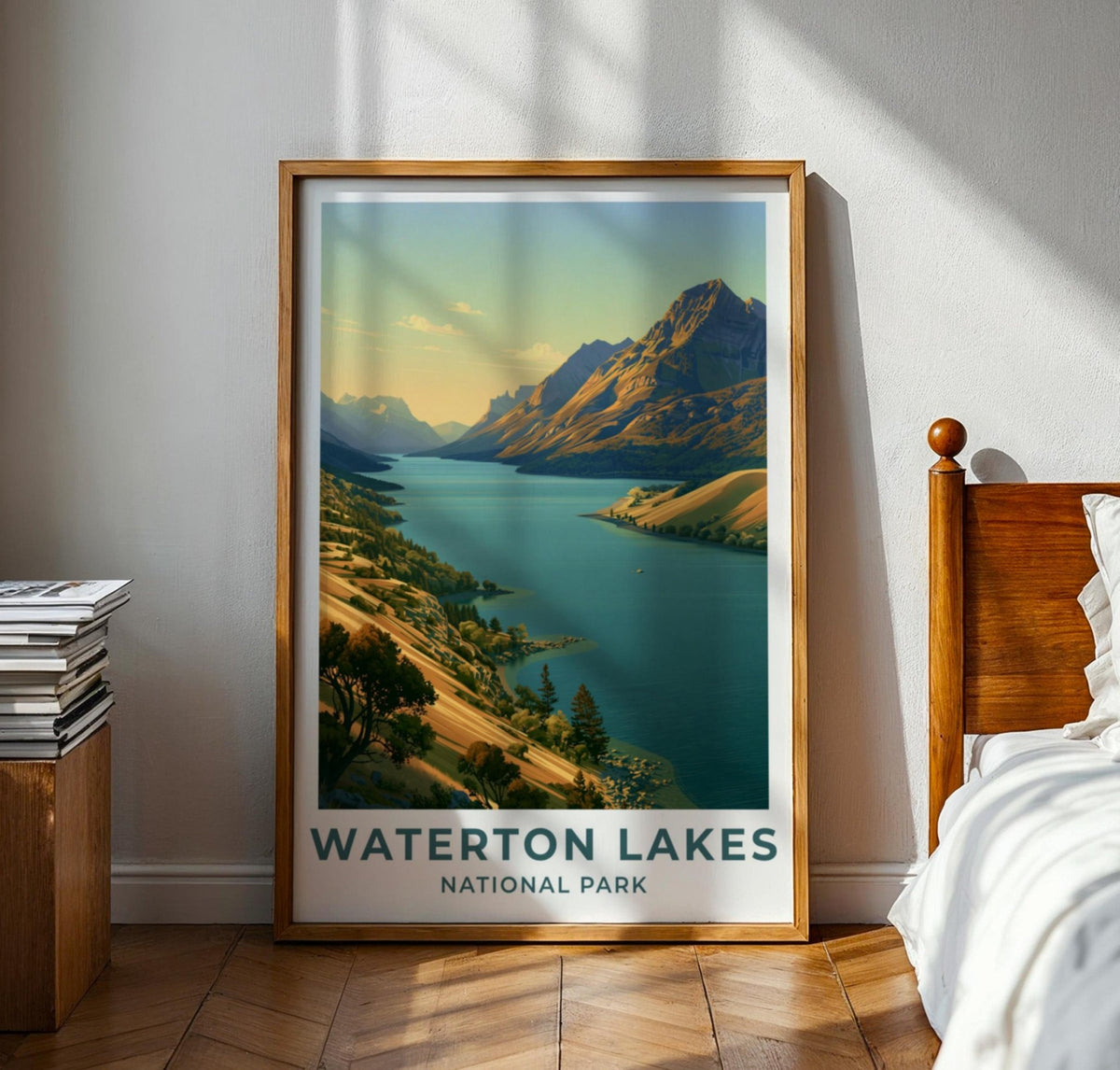 Waterton Lakes National Park Alberta Travel Poster - WanderWall