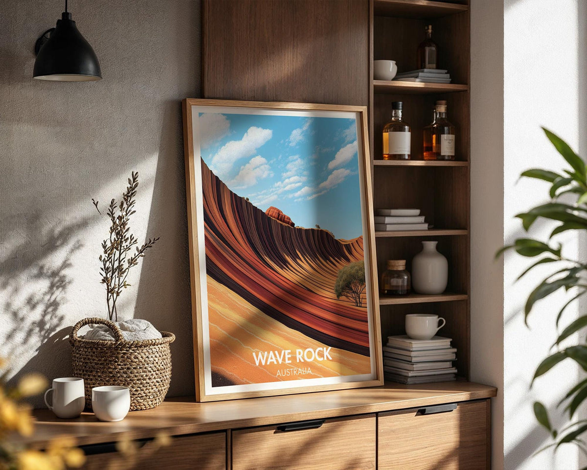 Wave Rock Poster - WanderWall