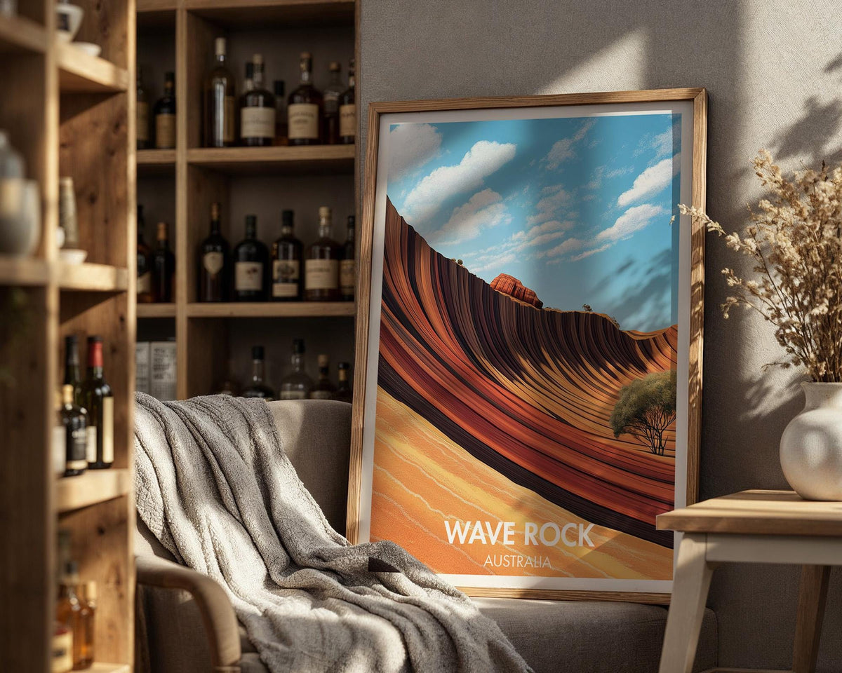 Wave Rock Poster - WanderWall