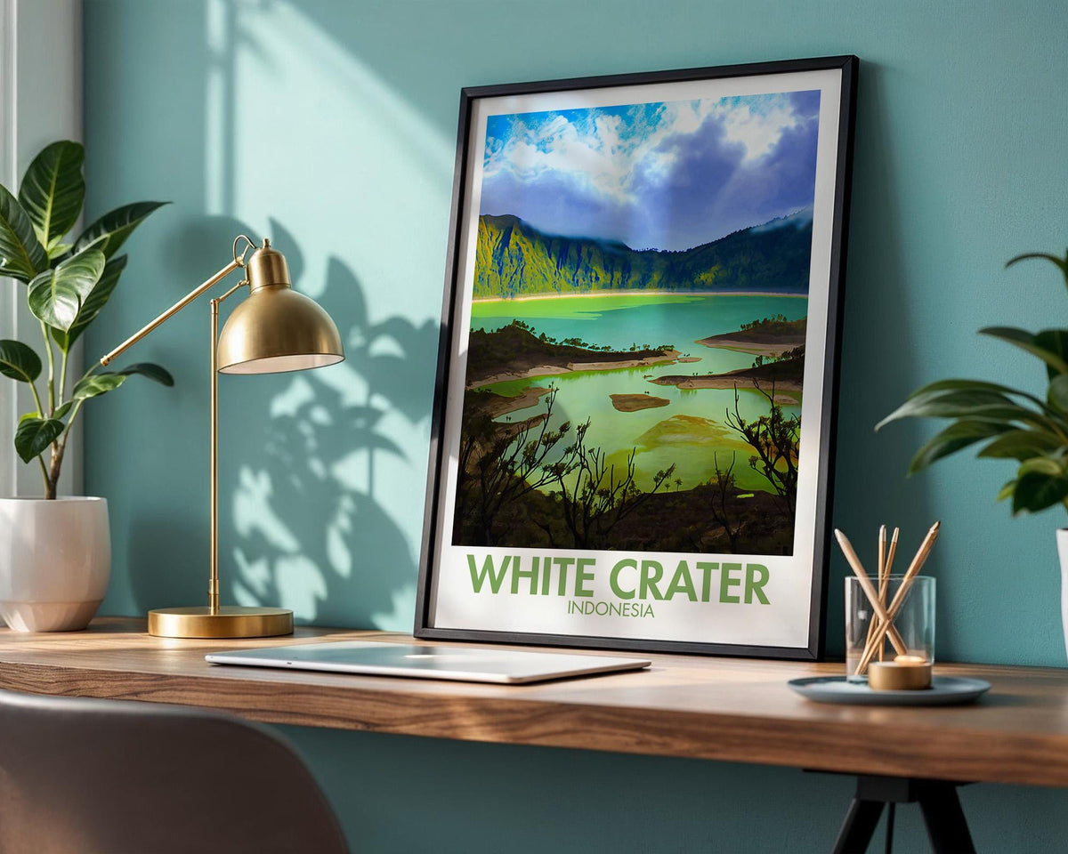 White Crater Poster - WanderWall