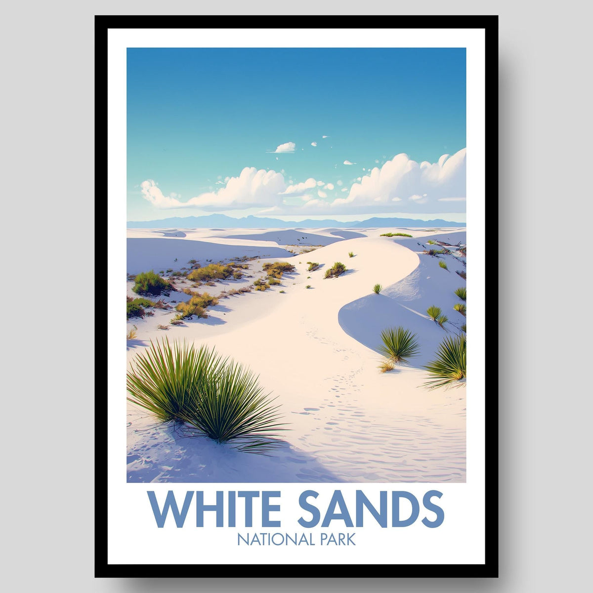 White Sands National Park Poster - WanderWall