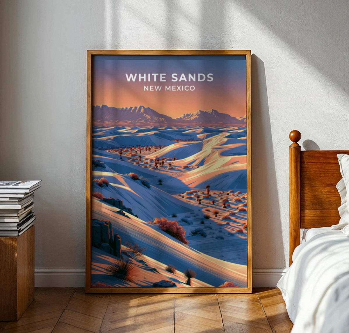 White Sands New Mexico Travel Poster - WanderWall