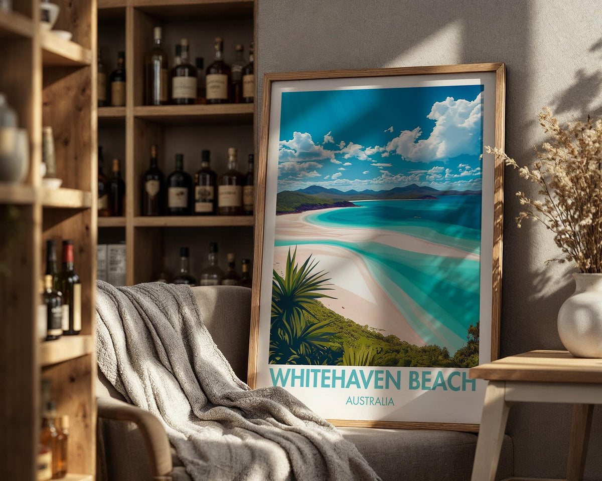 Whitehaven Beach Poster - WanderWall