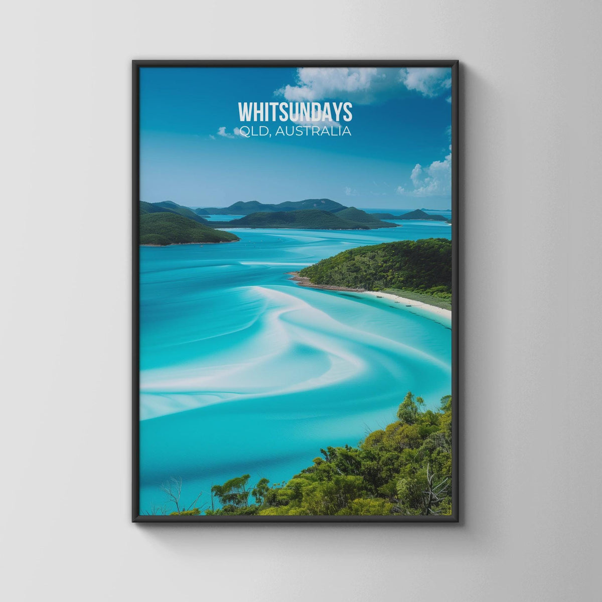 Whitsundays Australia Travel Poster Beach Wall Art - WanderWall