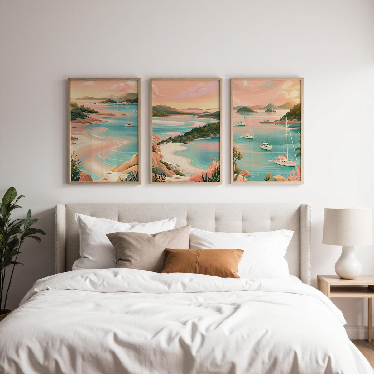 Whitsundays Set of 3 Posters | Whitsundays Gallery Wall Art - WanderWall