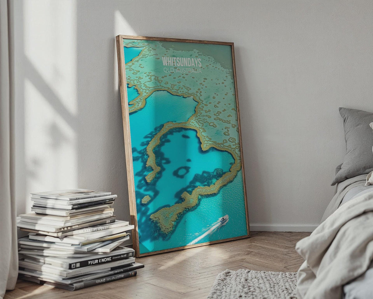 Whitsundays Wall Art QLD Australia Travel Print - WanderWall