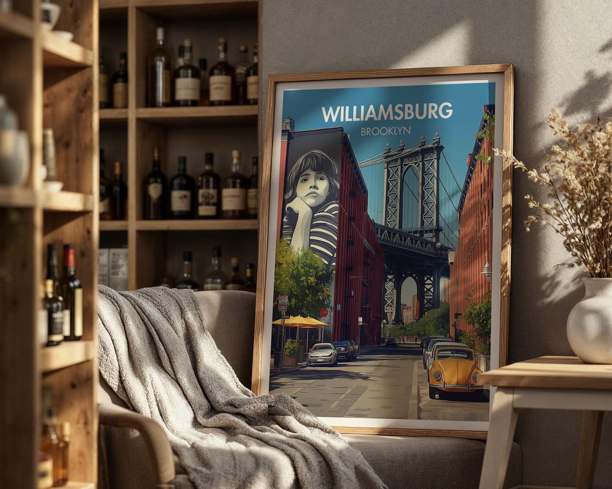 Williamsburg New York Poster - WanderWall