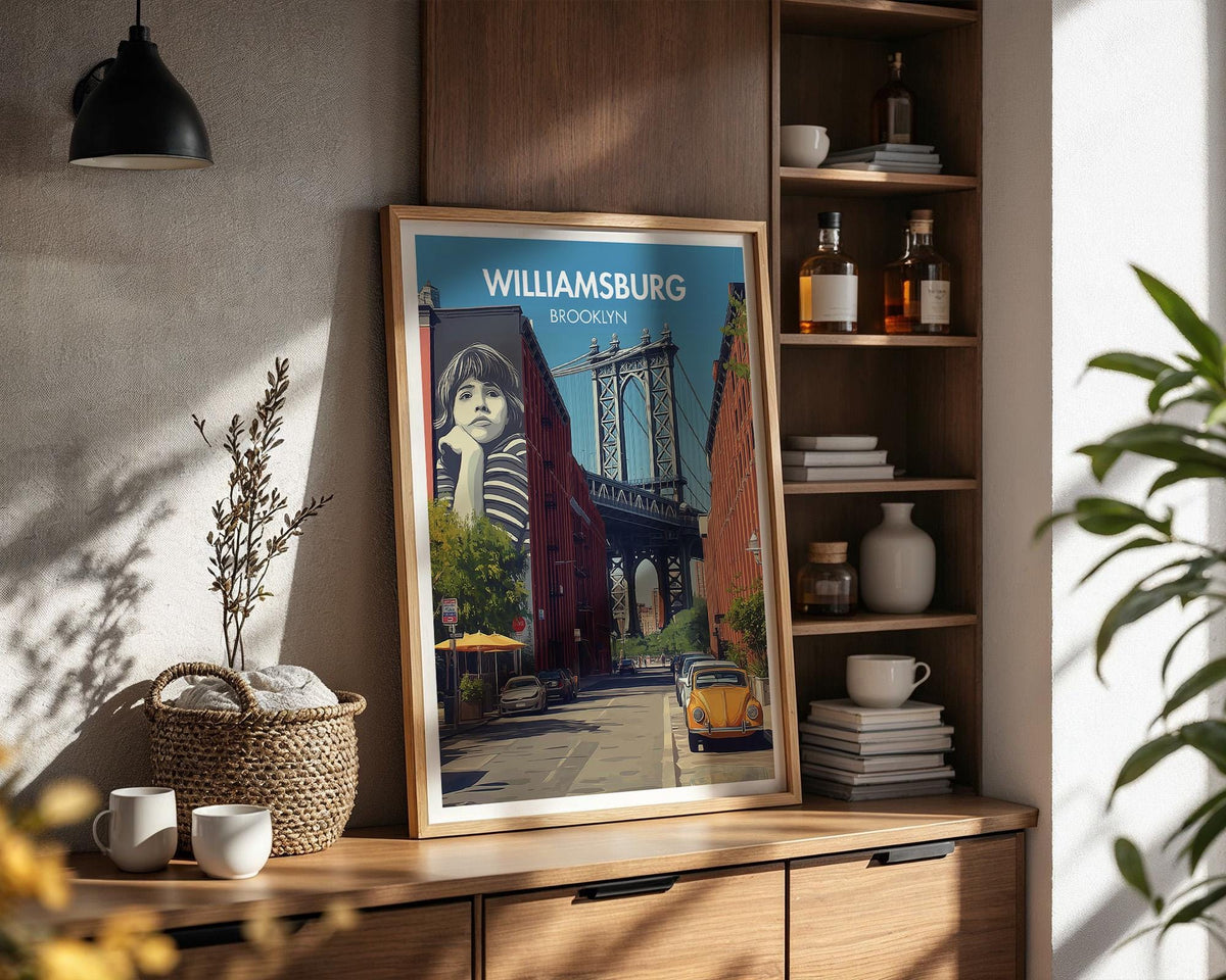 Williamsburg New York Poster - WanderWall