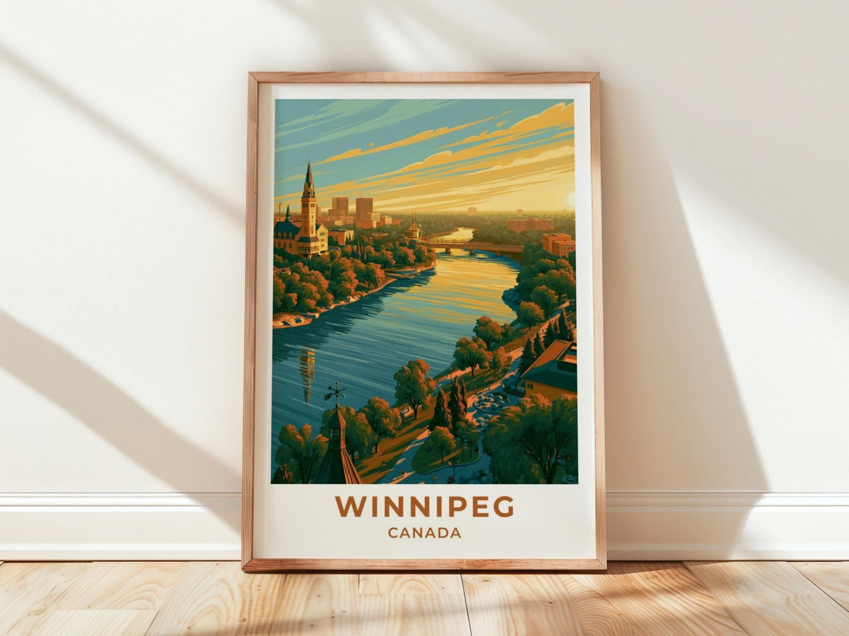 Winnipeg Manitoba Travel Poster - WanderWall