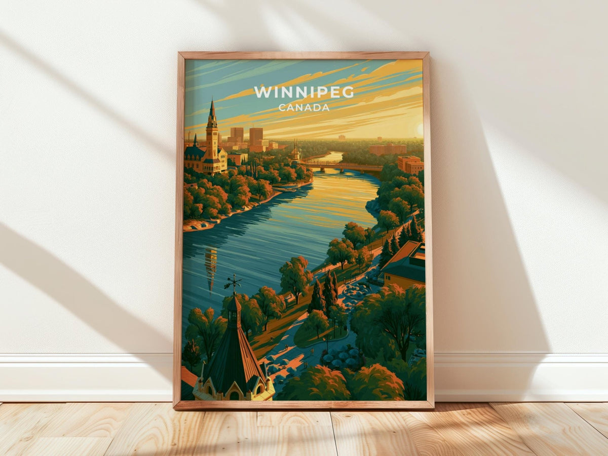 Winnipeg Manitoba Travel Poster - WanderWall