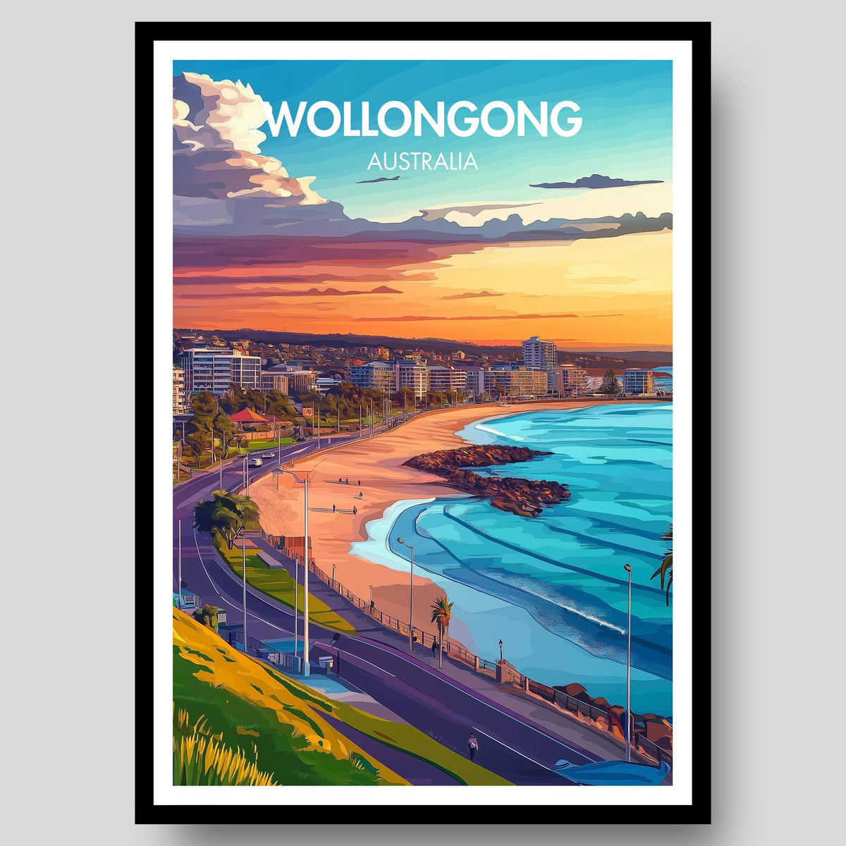 Wollongong Poster - WanderWall