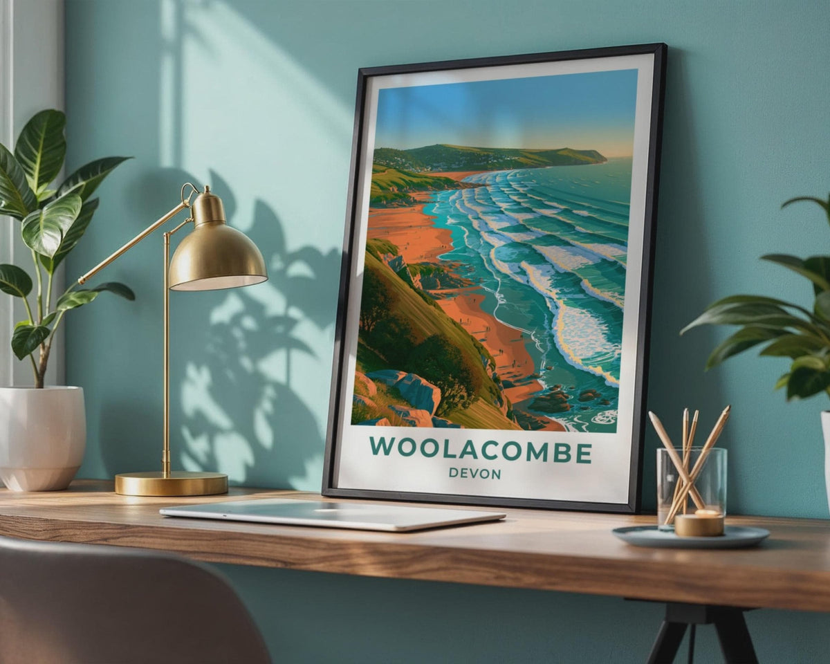 Woolacombe Poster - WanderWall