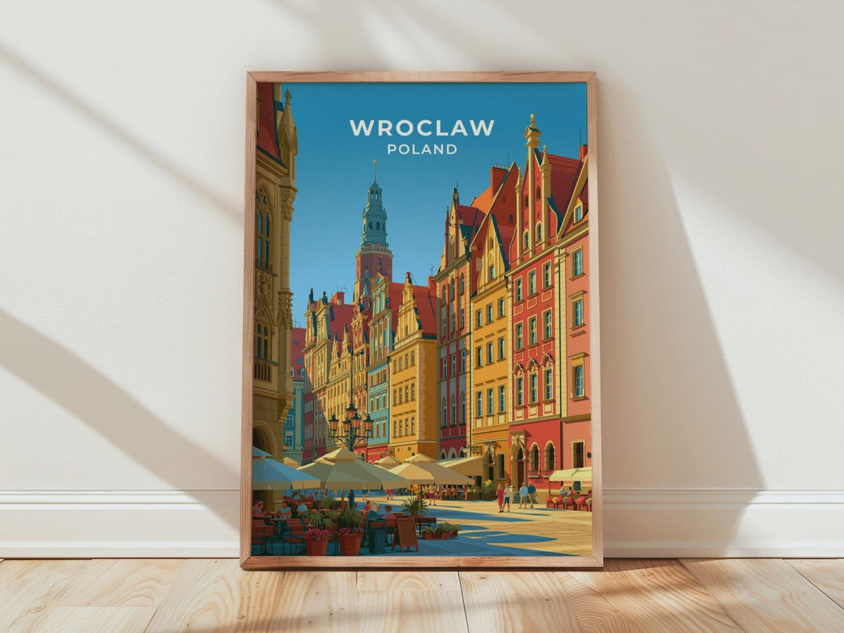 Wroclaw Poland Travel Poster - WanderWall