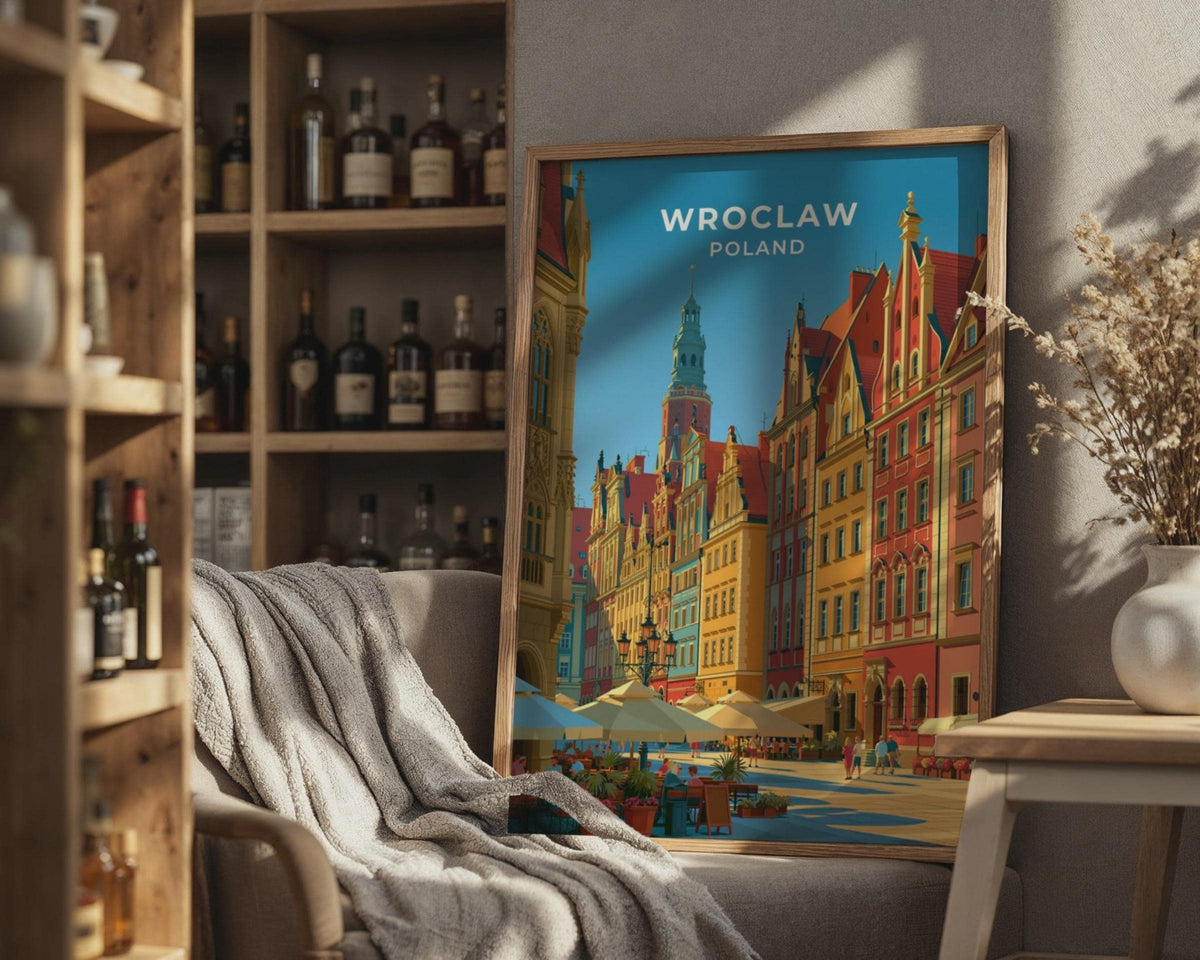 Wroclaw Poland Travel Poster - WanderWall